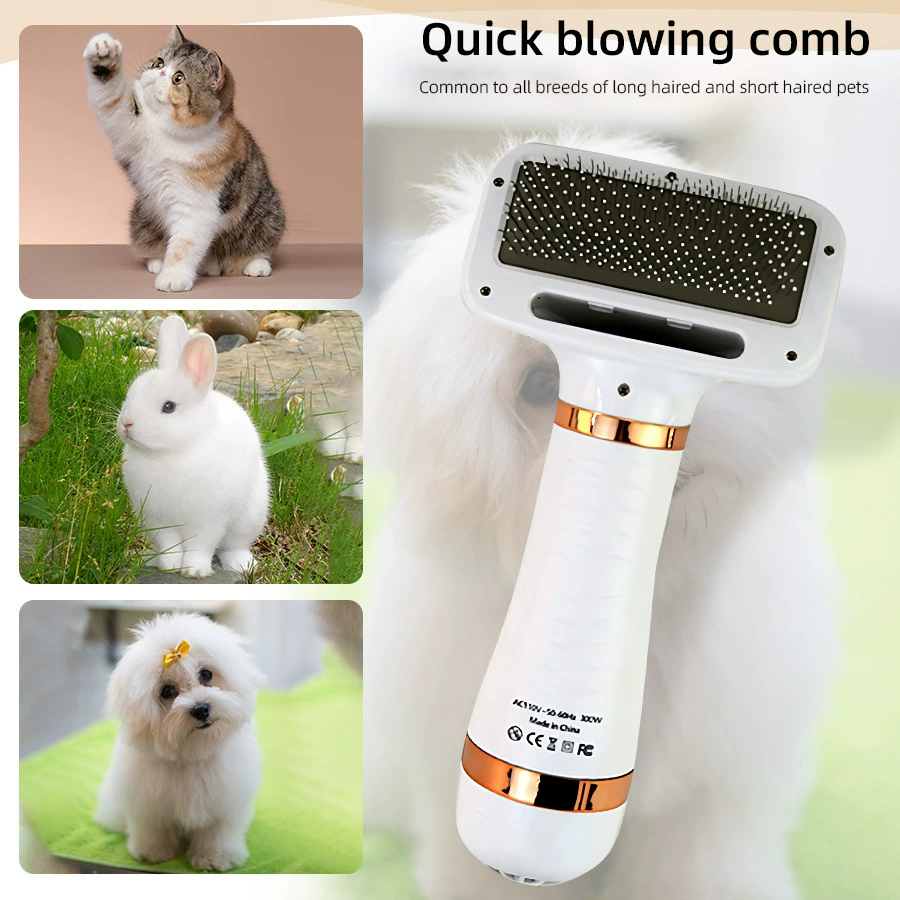 Pet Фен для кошек и собак 2 в 1 фен электрический чистящий уход для домашних животных расческа горячий воздух расческа спот оптом