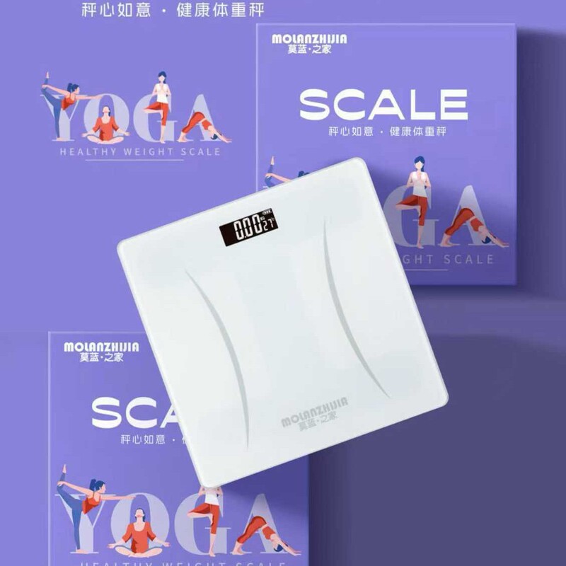 Molan Home Smart Electronic Scale for Home Use, Accurate Weight and Body Fat Scale, Yoga Health Scale, Small Electronic Scale