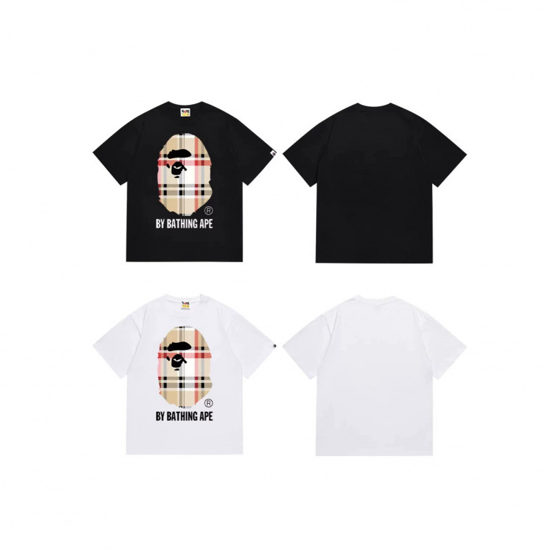 Cross-border foreign trade trendy brand ape head Bape pure cotton short-sleeve T-shirt dropshipping wholesale 1066141423990 Cross-border foreign trade trendy brand ape head Bape pure cotton short-sleeve T-shirt dropshipping wholesale 1066141423990