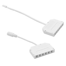 2.54端口杜邦分线盒LED橱柜灯接线盒灯具分线盒灯带连接盒一拖四