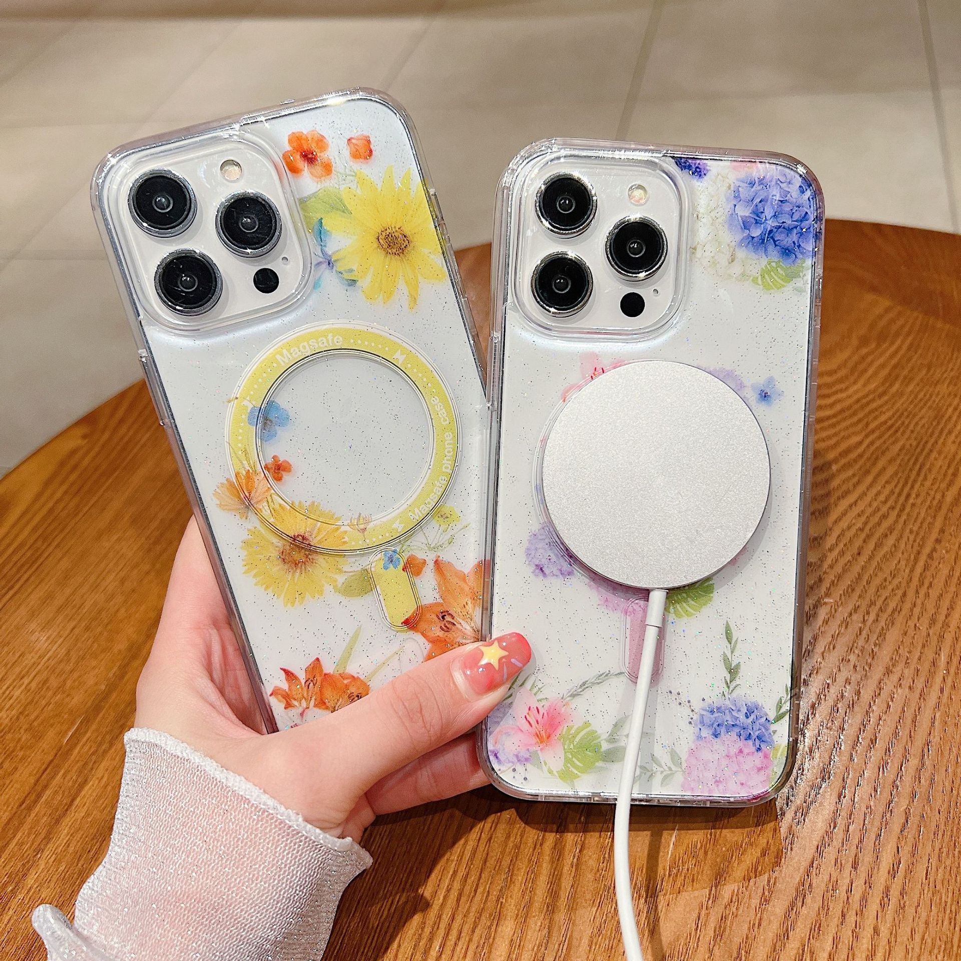 Magnetic Glitter Phone Case For Iphone 14 13 Pro Max 12 Protective_voghion.com