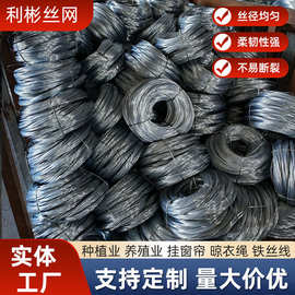 镀锌铁丝防锈铁线农业户外大棚工艺品冷拔拉线高韧性钢丝镀锌丝