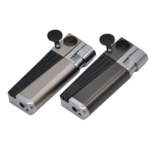 Cross-border hot selling pipe lighters, oblique fire lighters, dual-purpose smoking tools with pipes, lighters, manufacturers wholesale