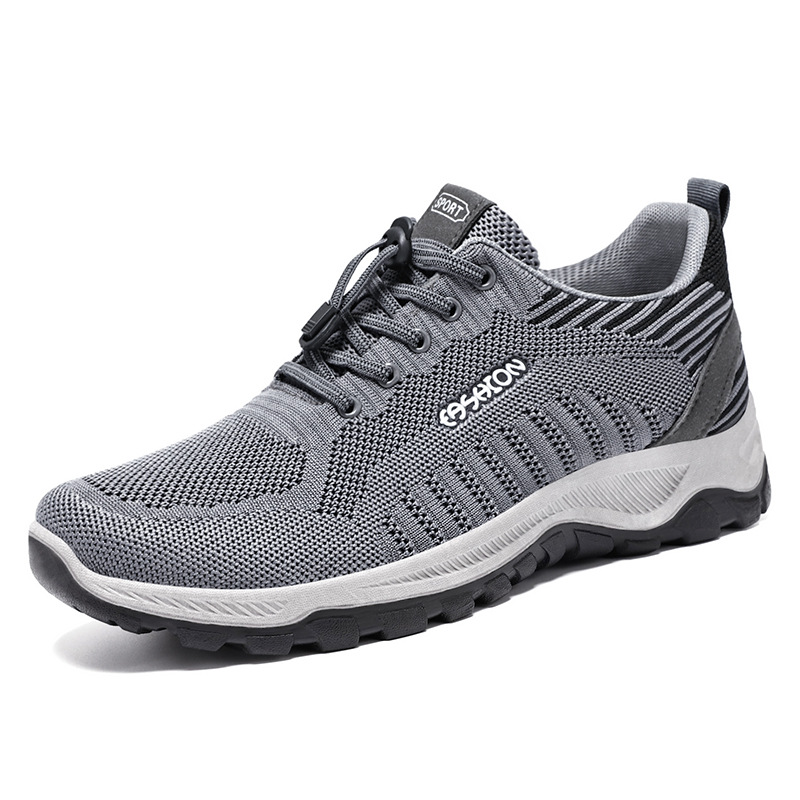 Zapatos de hombre de primavera zapatos de movimiento, zapatos casuales cómodos, zapatos de malla poco profundos, zapatos simples para hombres