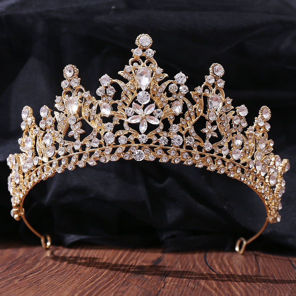 Style Baroque Couronne Alliage Incruster Cristal Strass Couronne 1 Pièce display picture 2