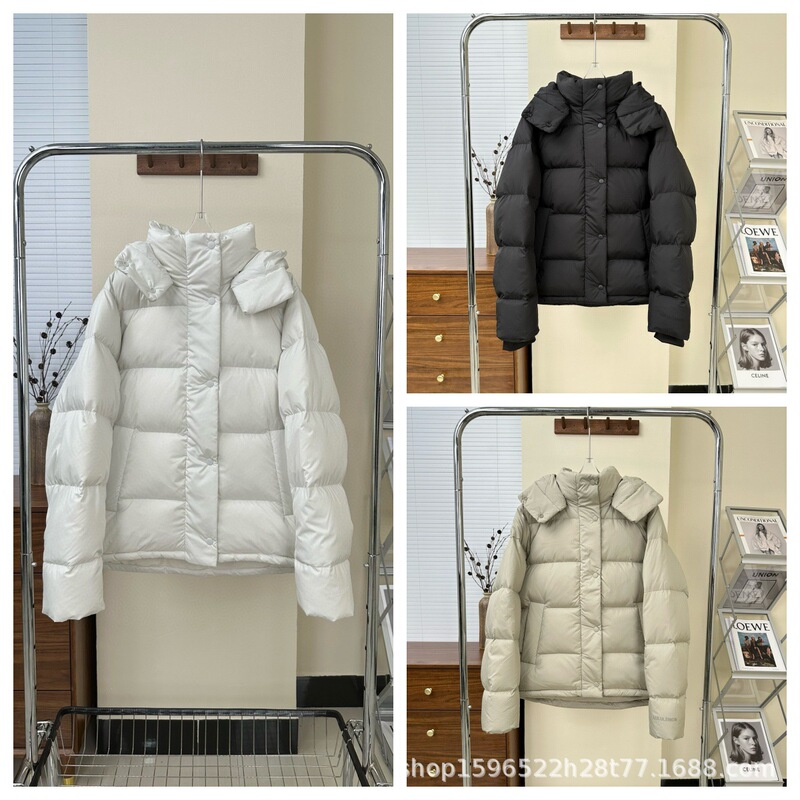 High-quality Lulu-style five-pocket puffer jacket, casual hooded thickened warm coat, women's down jacket High-quality Lulu-style five-pocket puffer jacket, casual hooded thickened warm coat, women's down jacket