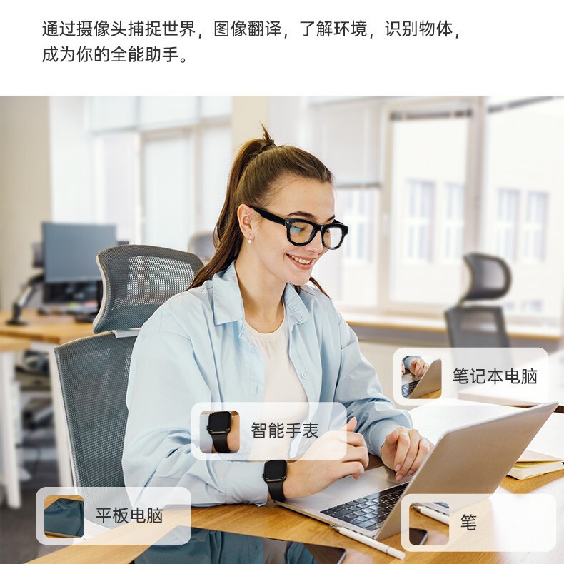 800万画素スマートグラスM01Pro写真撮影AI翻訳認識ChatGPT通話音楽Bluetoothグラス|undefined