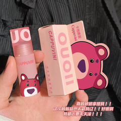 Cappuvin Playful Bear Lip Mud Pink Bear Set Velvet Matt Fog Face-Proof Lipstick and Lip Gloss Cross-Border