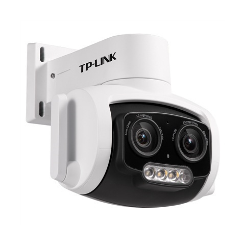 TP-LINK TL-IPC637双目变焦版室外全彩300万无线网络摄像头监控器