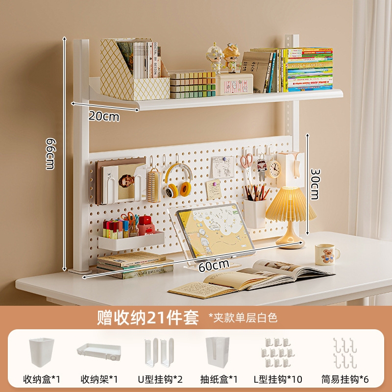 Estante de escritorio estante de escritorio estante de hierro forjado multicapa estante de exhibición para estudiantes