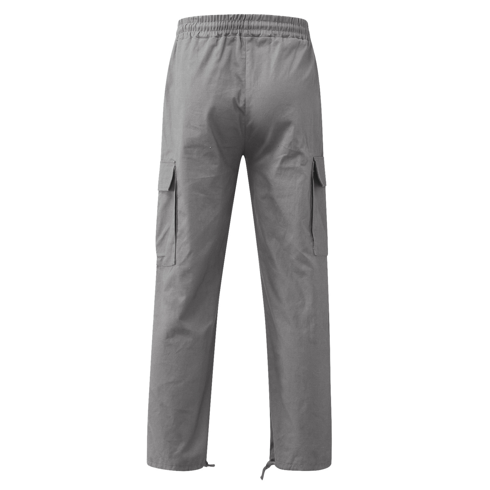 Pantalons de travail décontractés pour hommes, nouvelle collection printemps-automne, avec cordon de serrage et poches_voghion.com