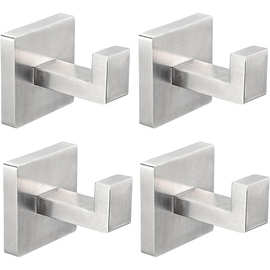 包邮方管不锈钢毛巾挂钩浴袍毛巾架浴室衣帽钩衣帽架大衣钩挂钩