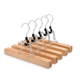 实木衣架服装店木衣架实木假发夹木质裤夹木质假发夹JK木裙夹批发