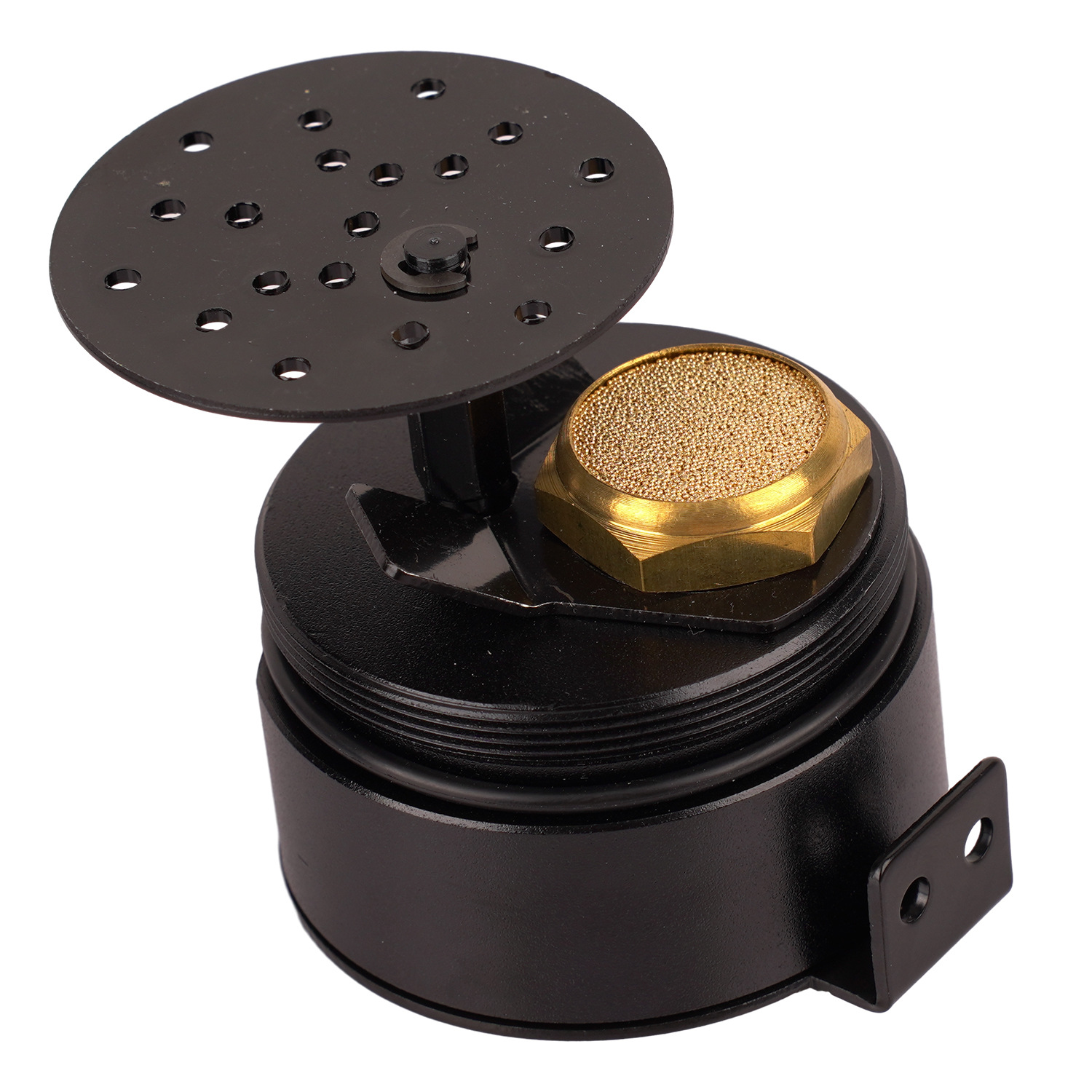 Car Modified Long Two-Hole Breathable Oil Pot with Air Filter Oil Tank Aluminum Alloy Oil Drain Valve Waste Oil Recycling Pot