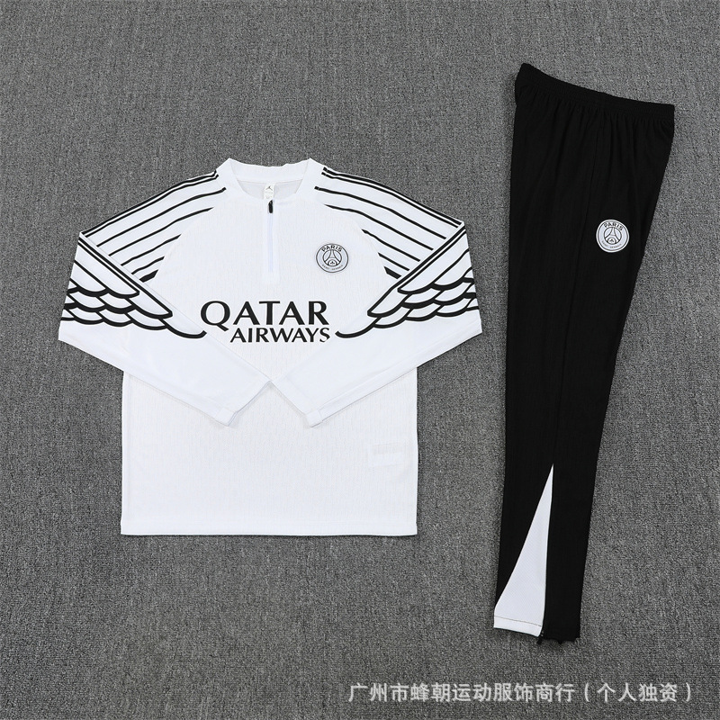 德国队半拉链长袖训练服球衣英格兰葡萄牙冬季训练足球服皇马|undefined