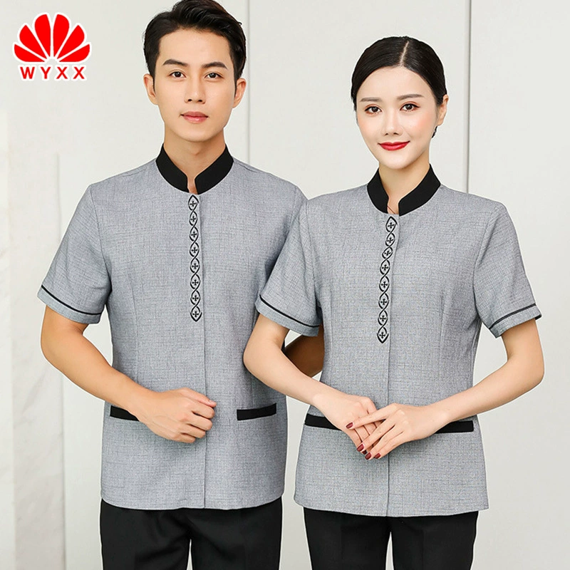 Очистка рабочей одежды с коротким рукавом женский отель собственности номер Отдел дежурный больницы уборка тетя ПА чистка одежды