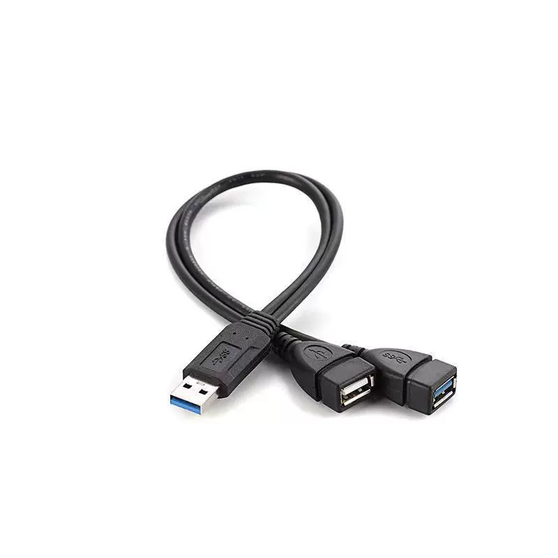 Купля-продажа по оптовой цене USB 3.0: один разъем мужчиной к двум портам матерям, один материнский, один забор двух удлинённых линейных USB компьютеров, одно место две деления питания