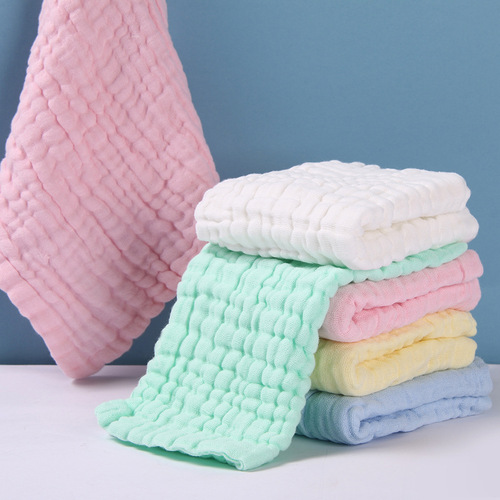 Seersucker, baby towel, type a gauze, 40 pieces of newborn square towel, pure cotton baby gauze, small square towel, saliva towel, baby towel