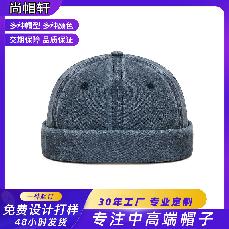 Nuevo cross-border de cuatro estaciones para hombres y mujeres calles hip-hop sombrero transpirable sombrero de propietario de telas vaquerinas lavables sombrero sombrero sombrero