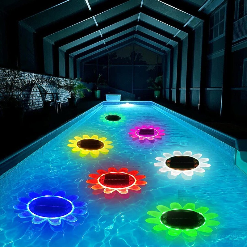 Solar Flower Swimming Pool Light LED Water Float with Color Changing Timing Waterproof Pond Water Floating Pool Hot Spring Fountain Light Solar Flower Swimming Pool Light LED Water Float with Color Changing Timing Waterproof Pond Water Floating Pool Hot Spring Fountain Light