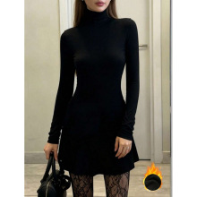 X 19253 High Neck Waist Slim Dress ������������ȹ�羳��