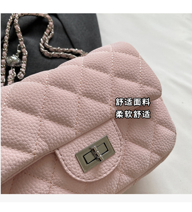 Diamond-shaped chain bag for women, 2025 new style, trendy and high-end fashion, versatile for spring and summer, single-shoulder crossbody bag, small square bag undefined