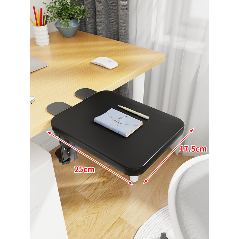 Mesa de escritorio extensión de mano mesa de computadora tablero de escritorio portador de teclado dormitorio tablero de estación de trabajo ensanchado extensión plegable
