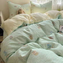 a类双层纱被套单件家用双人被罩单买南通学生宿舍单人床上用品