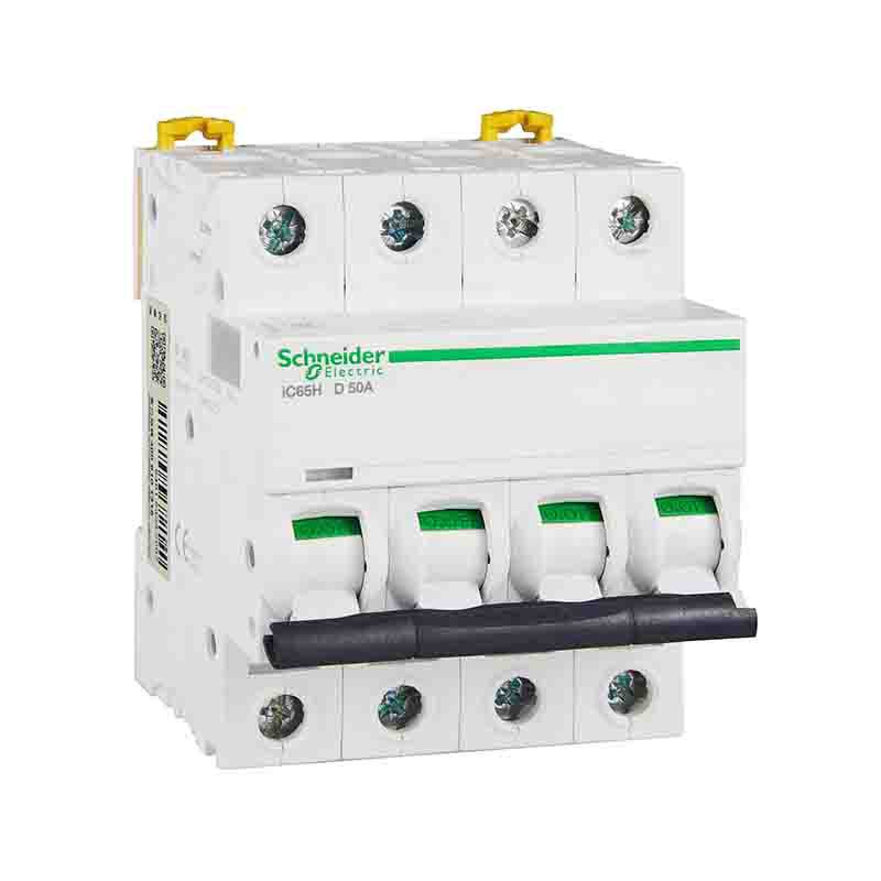 施耐德电气 iC65 微型断路器 IC65H 4P D50A | A9F29450