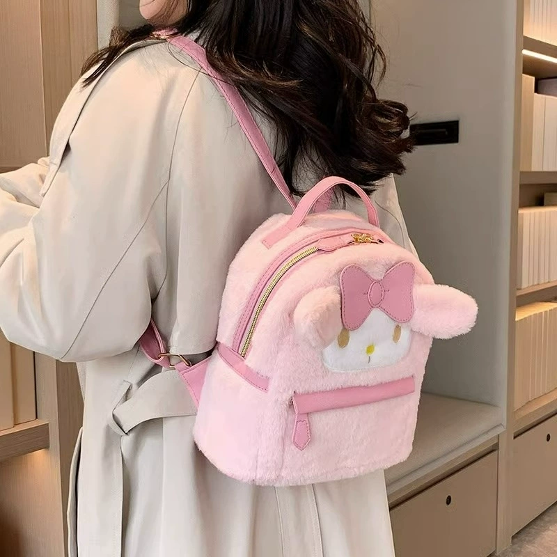 Japanese shoulder bag, fuchsia backpack, for secondary school