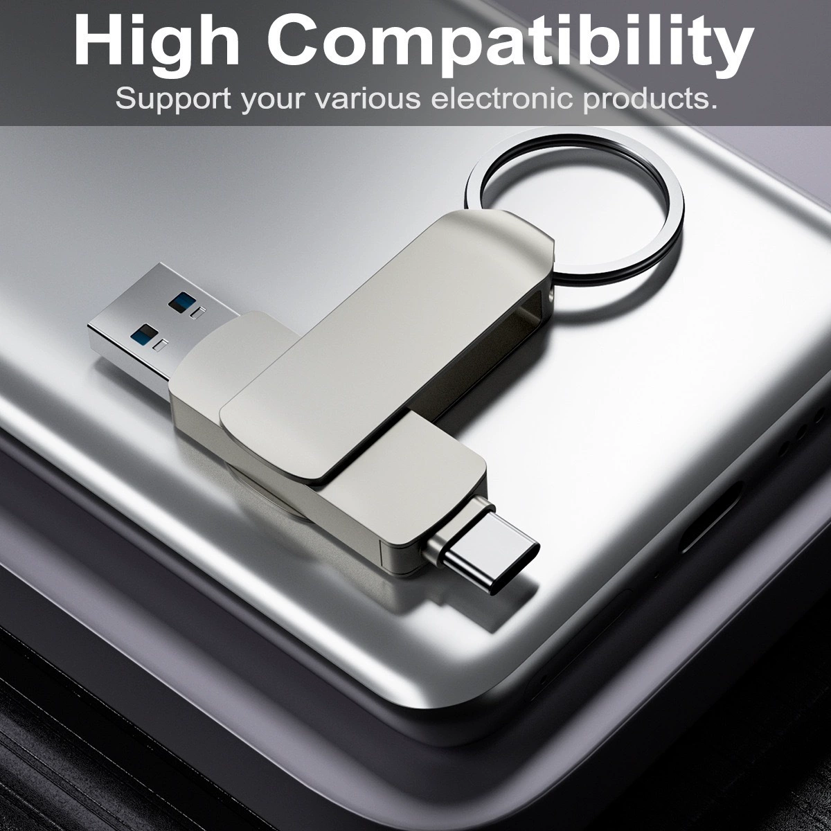 Huaweи, совместимый металлический USB-накопитель с высокой скоростью, оптова продажа, 256GB
