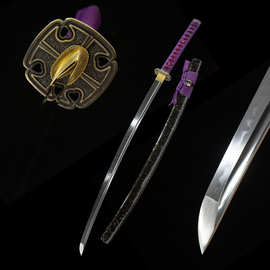 外贸批发HamonT10钢日本刀武士居合一体长刀东洋刀剑katana未开刃