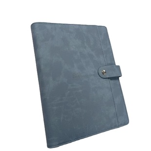Customized A5 Imitation Leather Notebook Loose-Leaf Business Buckle Universal Manual A5 Corporate Mergers and Acquisitions Notebook with Printable Logo
