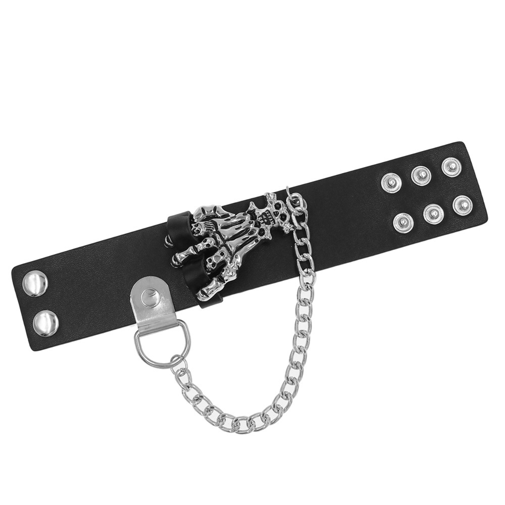 Gothic Skull Hand Design Bracelet