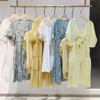 天衣布品2022夏女连衣裙套装短裙女时尚舒适上衣套装网红直播尾货