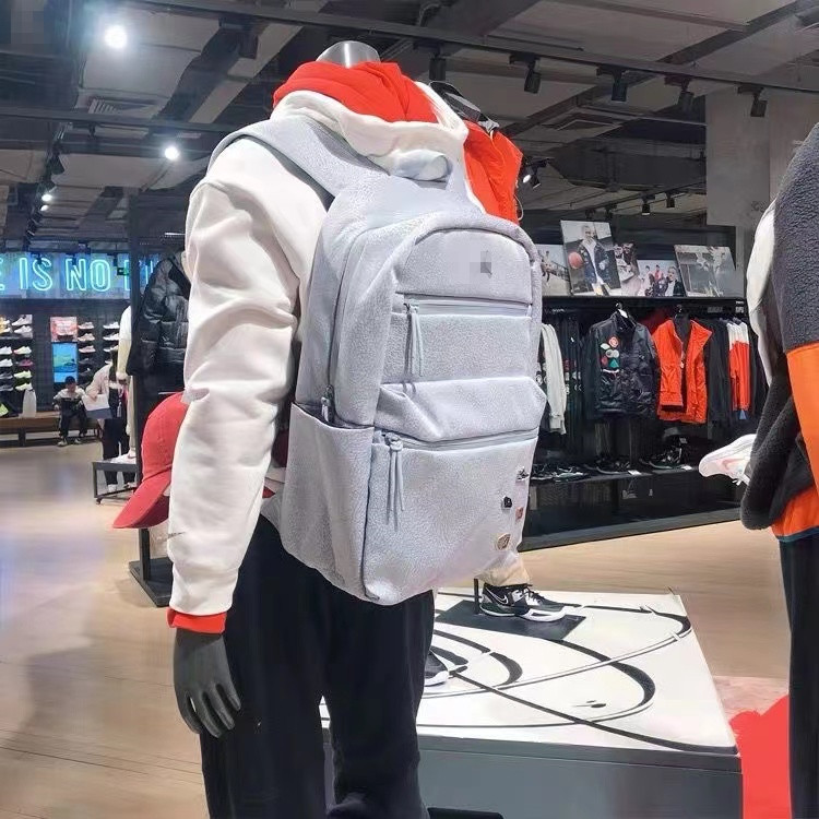 Cross-Border Flying Man 23 Multi-Label Badge Backpack for Men and Women, Student School Bag, Casual Sports Travel Bag, Trendy