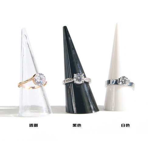 Ring rack plastic transparent finger rack ring display jewelry store jewelry display internet celebrity live broadcast shooting props