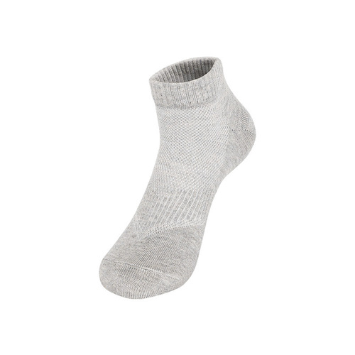 Solid color men's running socks sweat-absorbent sports cotton socks non-slip socks breathable badminton socks men's and women's mesh socks