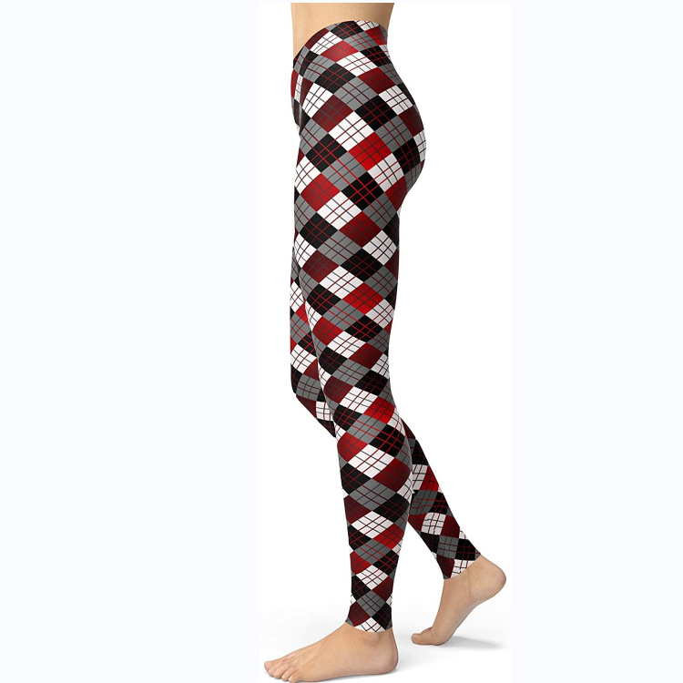 Abbigliamento da donna multicolore stampato slim fit fianchi sollevamento snellente grandi dimensioni corsa yoga fitness leggings_voghion.com