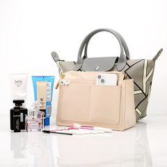 Waterproof composite nylon bag, internal bag, storage bag, large capacity portable makeup bag, organization pouch with multiple compartments