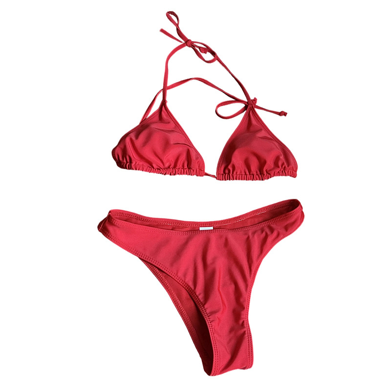 2025 traje de baño puro para mujer, bikini sexy blanco de cuatro piezas, protector solar de manga larga, chica caliente, traje de baño de playa al por mayor