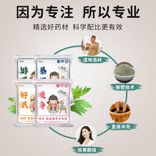 Guwantang Foot Bath Powder Household mugwort foot bath powder wholesale mugwort leaf old ginger safflower herbal foot bath powder package delivery