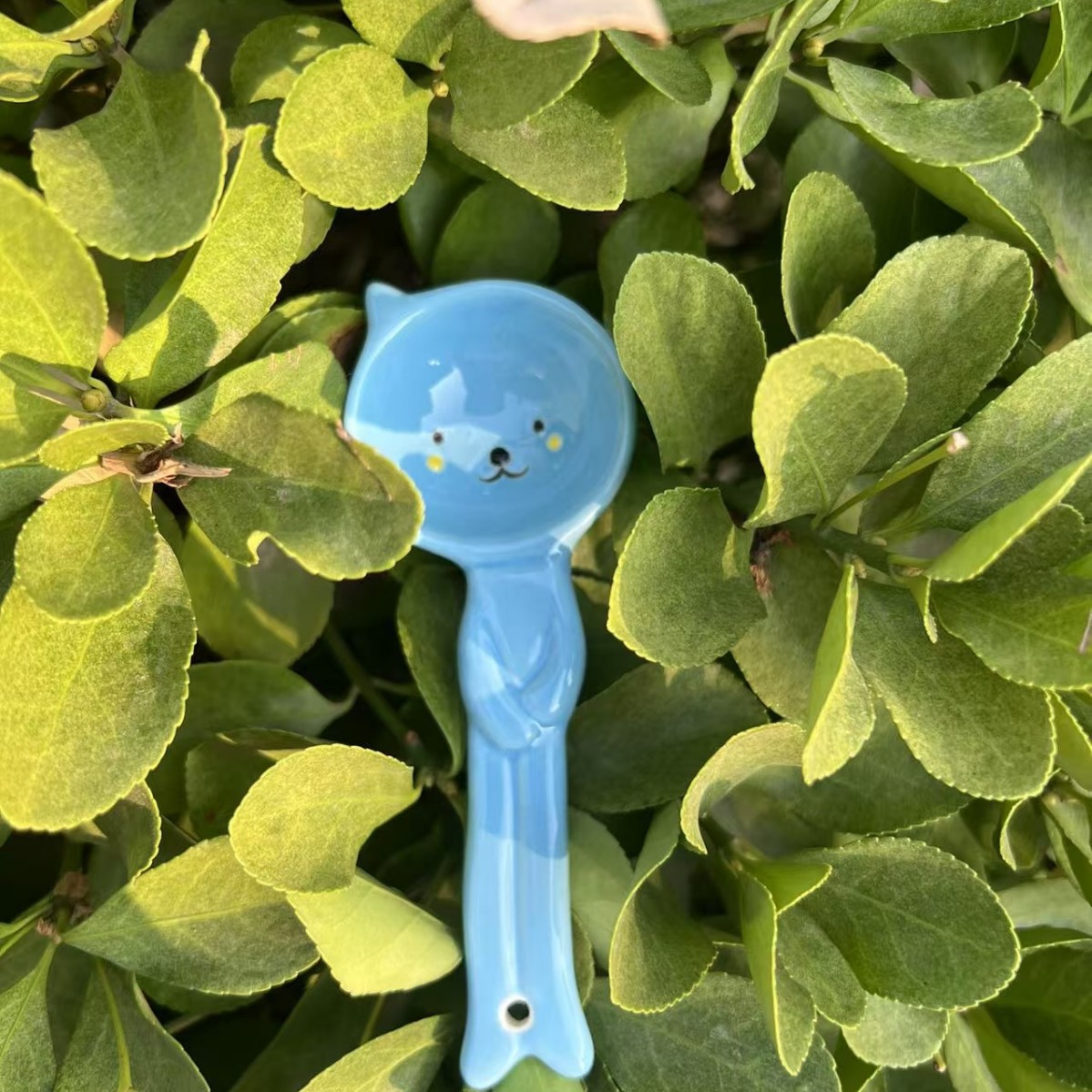 Large Handmade Ceramic Cartoon Spoon For Kitchen And Dining_voghion.com