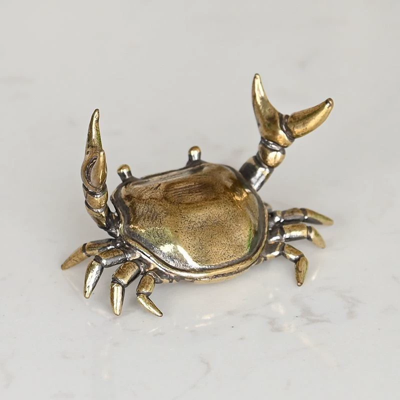 Сувенирная чашка- Crab Desk Swing Office Tea Table Decoration Net Red Копер чистая медь чайный питомец ремесла