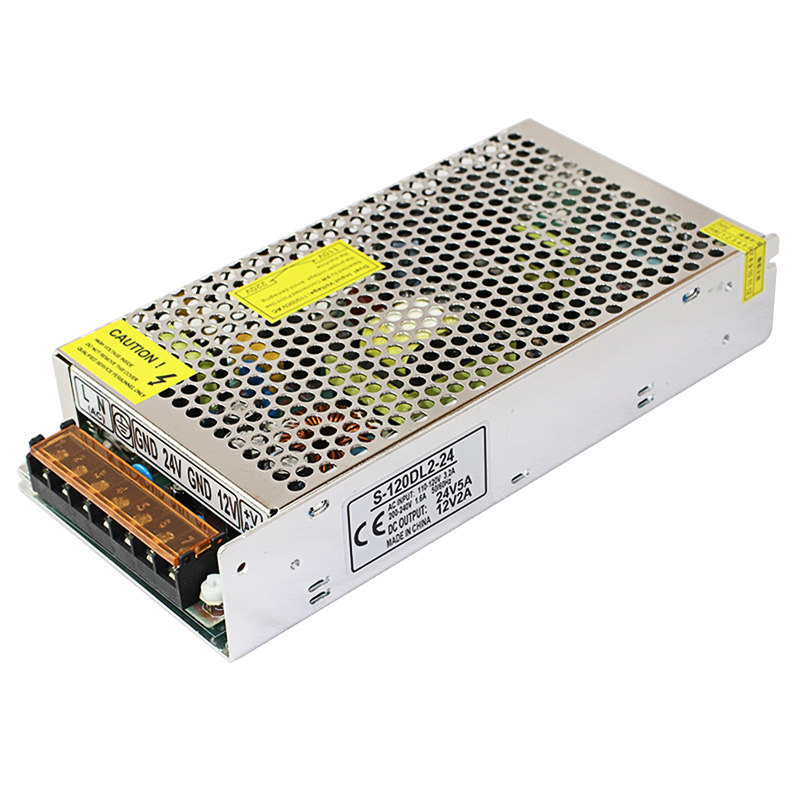 220V a 5V / 12V / 24V 60W120W200W Doble voltaje dos grupos tres grupos de fuente de alimentación de conmutación de CC múltiple
