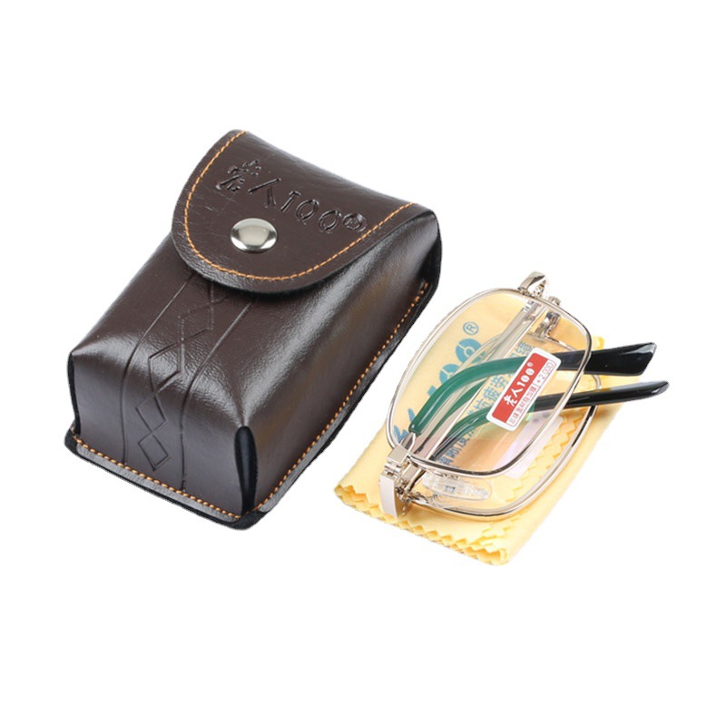 Nuevo viejo 100 película de resina de marco completo para hombres y mujeres plegable leopardo recubierto 859