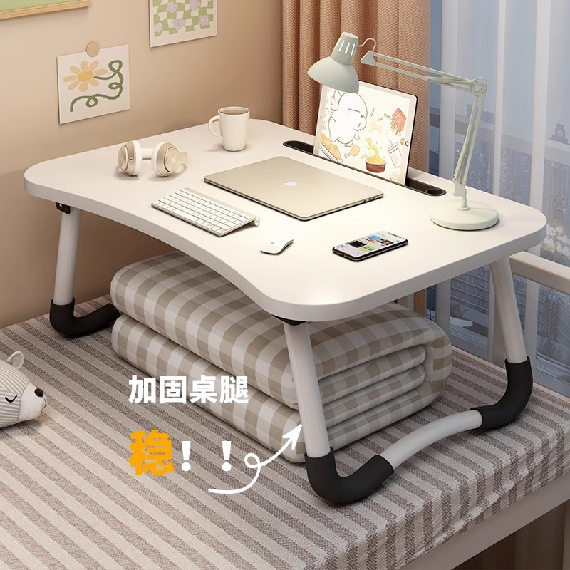 Bed Table Desk Student Dormitory Study Table Bedroom Writing Table Lazy Bay Window Small Table Foldable Computer Table