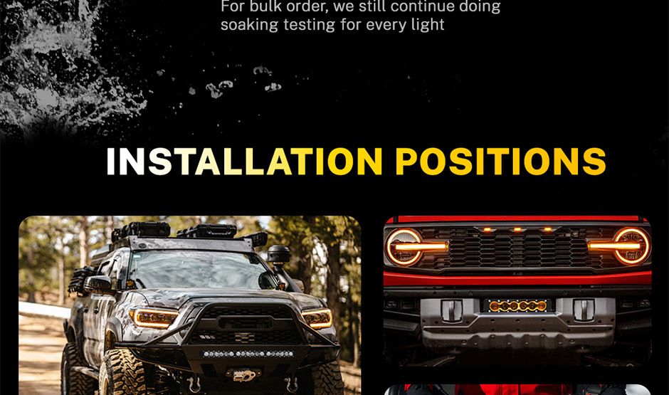 Cn360 63 Models of Long Off-Road Vehicle Led Work Lights High-Power Spotlights 11 Inches 21inch 31inch Surround Backlight