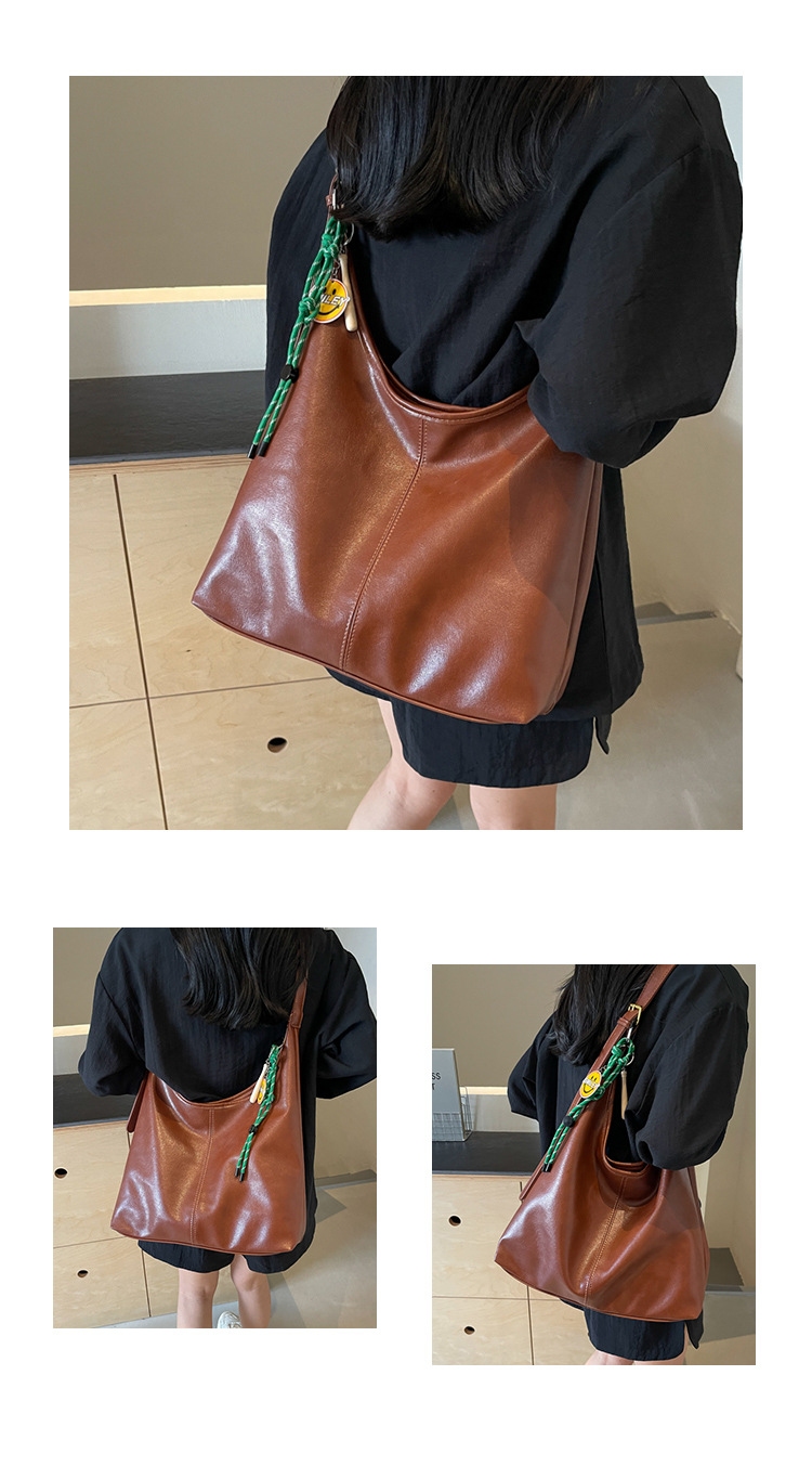 Large capacity for commuting to work, women's 2024 autumn and winter versatile new fashion single shoulder large bag,_voghion.com
