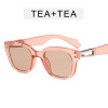 Fashionable square retro sunglasses, European style, internet celebrity, 2022 collection